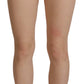 Dolce & Gabbana Gold Cotton Blend Glittered Hot Shorts