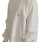 Dolce & Gabbana White Hoodie Pullover Embroidered Sweater