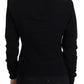 Dolce & Gabbana Black Cashmere Turtleneck Pullover Sweater