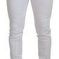 Dolce & Gabbana White Slim Skinny Stretch Cotton Denim Jeans