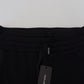 Dolce & Gabbana Black Cotton Bermuda Cargo Shorts