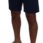 Dolce & Gabbana Blue Chinos Cotton Stretch Casual Shorts