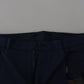 Dolce & Gabbana Blue Chinos Cotton Stretch Casual Shorts
