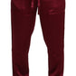 Dolce & Gabbana Bordeaux Silk DG Sleep Lounge Pants