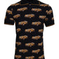 Dolce & Gabbana Black Car Print Short Sleeve Polo T-shirt