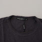 Dolce & Gabbana Gray Crewneck Cotton Short Sleeve  T-shirt
