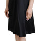 Dolce & Gabbana Black Silk Shift Short Mini Party Dress
