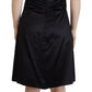 Dolce & Gabbana Black Silk Shift Short Mini Party Dress