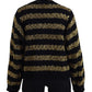 Dolce & Gabbana Black Gold D&G Crystal Cashmere Sweater