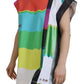 Dolce & Gabbana Multicolor TV Print Blouse Cotton  T-shirt