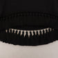 Dolce & Gabbana Black T-shirt Blouse Tassle Cotton Blouse