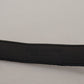 Dolce & Gabbana Blue Jacquard Stripe Silver Buckle Belt