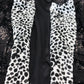 Dolce & Gabbana Black Sequined Cow Pattern Nylon Blazer