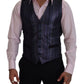 Dolce & Gabbana Multicolor Polyester Waistcoat Dress Formal Vest