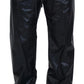 Dolce & Gabbana Black Shining Drawstring Trouser Nylon Pants