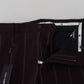 Dolce & Gabbana Brown Striped Men Trousers Cotton Pants