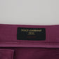 Dolce & Gabbana Magenta Cotton Men Casual Harness Denim Jeans