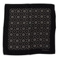 Dolce & Gabbana Black Geometric Patterned Square Handkerchief Scarf