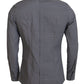 Dolce & Gabbana Gray Brown GOLD Slim Fit Dress Formal Shirt