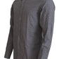 Dolce & Gabbana Gray Brown GOLD Slim Fit Dress Formal Shirt