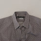 Dolce & Gabbana Gray Brown GOLD Slim Fit Dress Formal Shirt