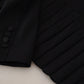 Dolce & Gabbana Black Single Breasted Fit Blazer Wool Jacket