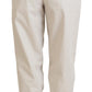 Dolce & Gabbana Beige High Waist Women Pants