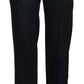 Dolce & Gabbana Black Straight Fit Cotton Pants