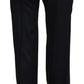 Dolce & Gabbana Black Straight Fit Cotton Pants