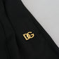 Dolce & Gabbana Black Straight Fit Cotton Pants