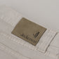 Jeckerson Gray Cotton Tapered Men Casual Pants