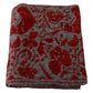 GF Ferre Red Grey Knitted Wrap Warmer Womens Shawl Scarf