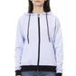 Baldinini Trend Purple Cotton Women Sweater With Adjustable Hood