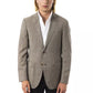 Uominitaliani Gray Wool Mens Blazer