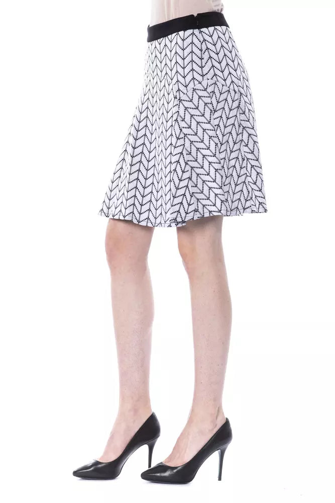 BYBLOS Black Marabou Women Skirt