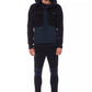 Nicolo Tonetto Black Wool Men Jacket with Hood and Pockets