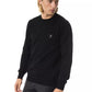 Uominitaliani Black Merino Wool Men's Sweater