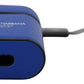 Dolce & Gabbana Blue Leather Silver Metal Logo Airpods Case
