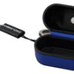 Dolce & Gabbana Blue Leather Silver Metal Logo Airpods Case