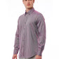 Bagutta Burgundy Cotton Men Shirt