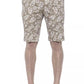 PT Torino Beige Cotton Men Bermuda Shorts