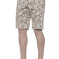 PT Torino Beige Cotton Men Bermuda Shorts