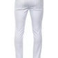 PT Torino White Cotton Men Slim Trouser