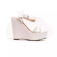 Péché Originel White Polyethylene Women's Wedge Sandal