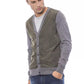 Verri Gray Wool Men's Cardigan