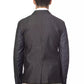 Verri Gray Cotton Men Single Breasted Blazer
