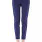 BYBLOS Blue Polyester Women's Slim-Fit Pant
