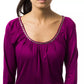 BYBLOS Purple Viscose Women Top