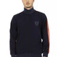 Automobili Lamborghini Blue Polyester Men Sweatshirt
