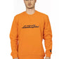 Automobili Lamborghini Orange Cotton Men's Sweater